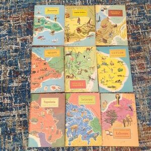 Around The World Program by American Geographical Society - PB Books Set of 9